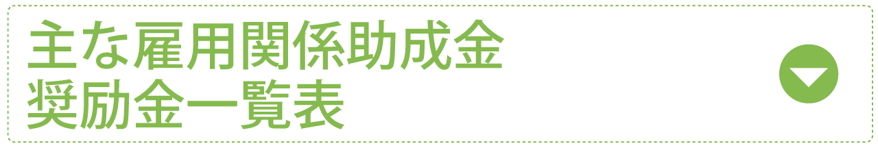 主な雇用関係助成金・奨励金一覧表